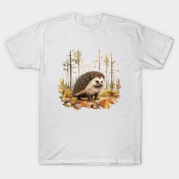 Sweet Hedgehog T-Shirt by zooleisurelife